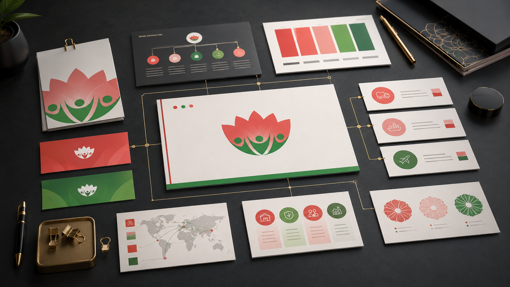 Brand color and typography system