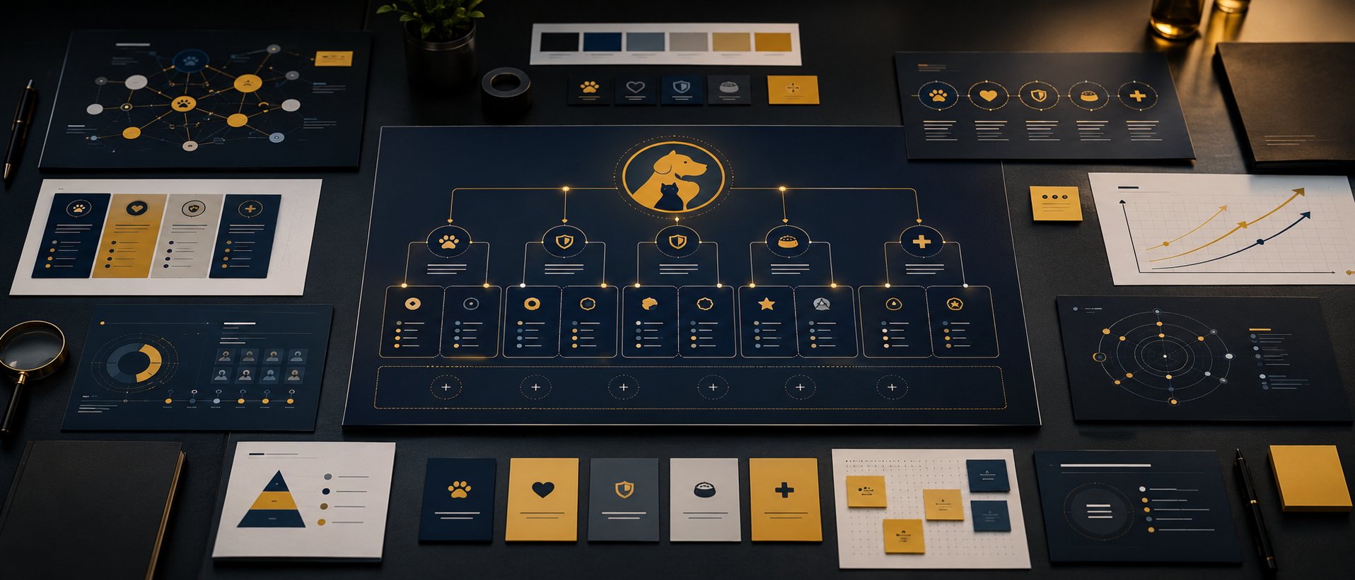 Visual brand language banner