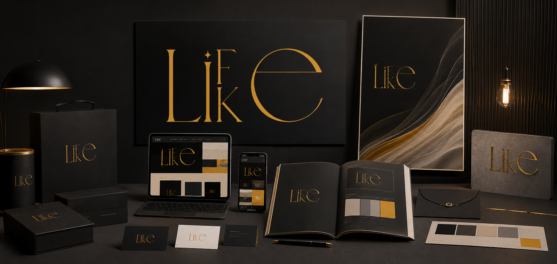 Brand identity banner