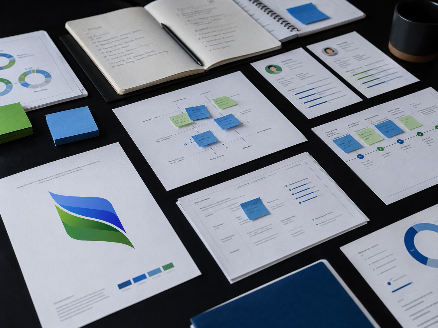 Brand color and typography system