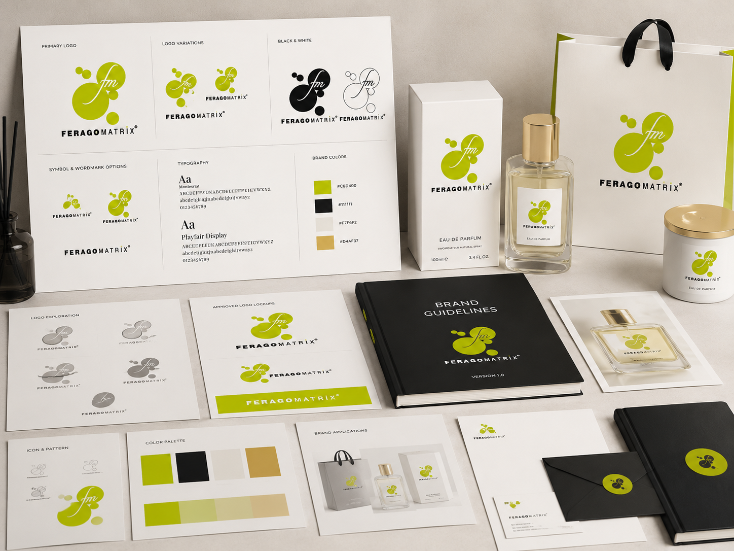 Logo concept development and variation exploration