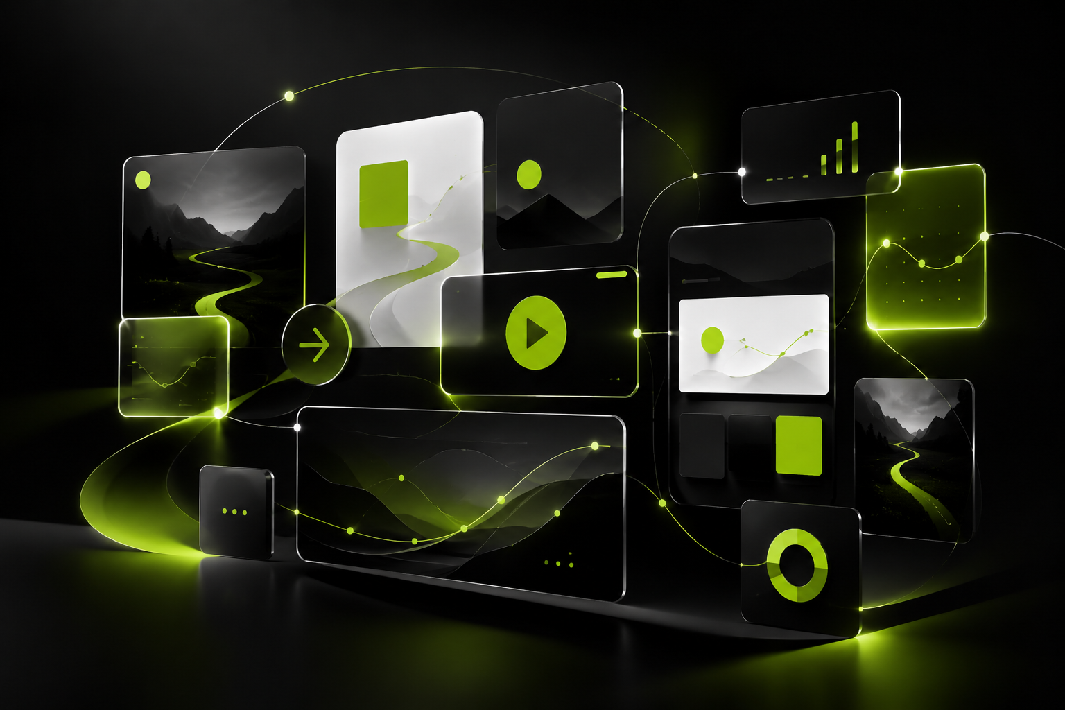 Print and digital communication touchpoints